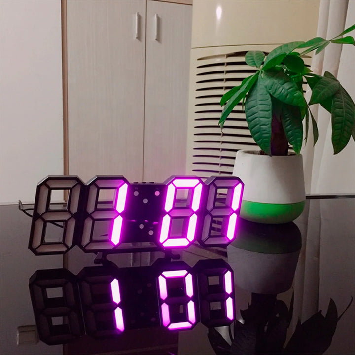 3D LED Wanduhr mit Dimmbarem Licht – Timora