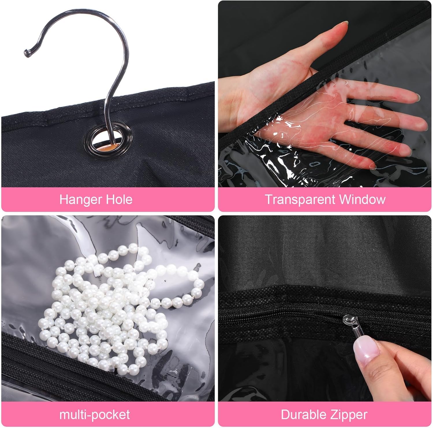 Tanz- und Kostüm-Kleidersack Set – 5er-Pack mit Durchsichtigen Taschen und Faltlasche (Kaufe 1, Erhalte 1 GRATIS)