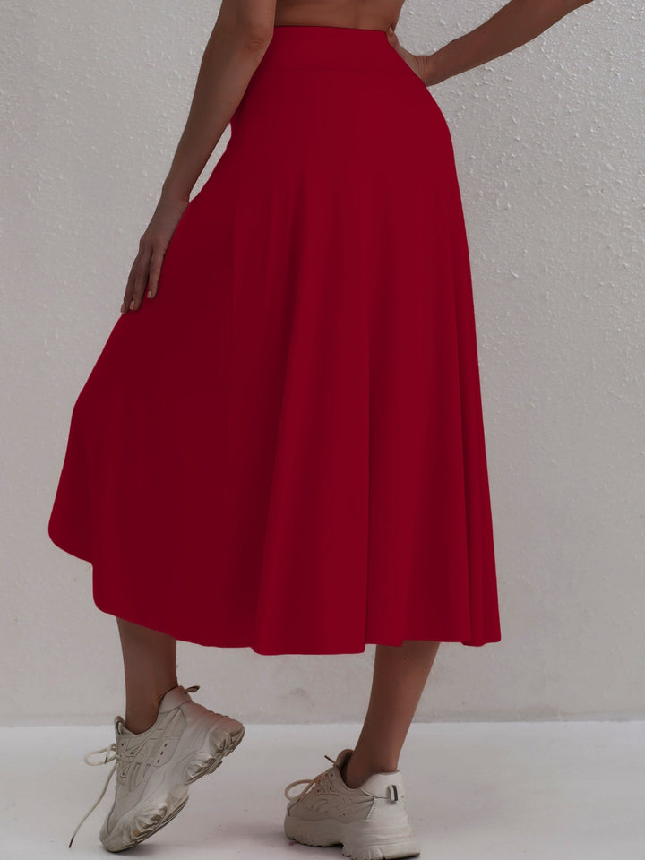 Sportlicher Rock mit hoher Taille und asymmetrischem Schnitt – Alexia