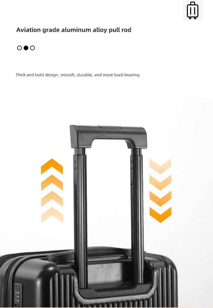 Hartschalen-Handgepäck mit Becherhalter, USB-Anschluss und TSA-Schloss