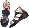 ElevateStyle Sandalen | Damen Sandalen mit Erhöhtem Absatz und Knöchelriemen-Design