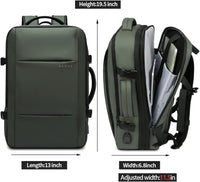 Erweiterbarer 26–45L Wasserdichter Reiserucksack mit Laptopfach & Duffle-Option