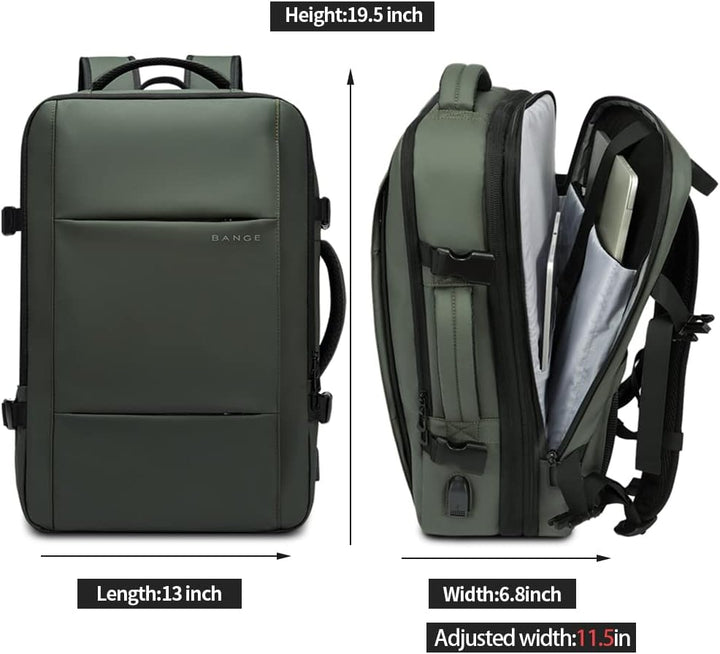 Erweiterbarer 26–45L Wasserdichter Reiserucksack mit Laptopfach & Duffle-Option