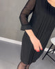Elegantes Shiftkleid mit Mesh-Details – Gabrielle