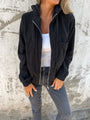 Damen Freizeitjacke mit Kapuze und Reißverschluss – Liana