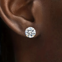 Stilvolle Zirkonia Ohrstecker aus Titanstahl - Lumen