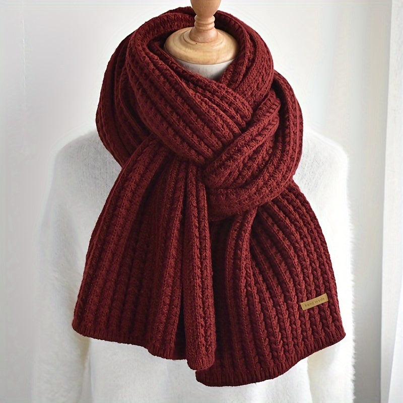 Unisex Strickschal mit geometrischem Muster – Matteo