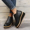 Trendige Damen Stiefeletten mit Reißverschluss und Plateau - Alessia