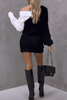 Damen Strickkleid mit angenähtem Hemd – Elodie