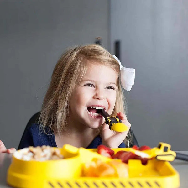 Bulldozer Kinderbesteck Set - ConstructoFork