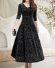 Damen Midikleid mit A-Linie & V-Ausschnitt – Amara