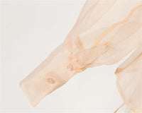 Two-piece chiffon summer outfit with belt and skirt – Maurelle