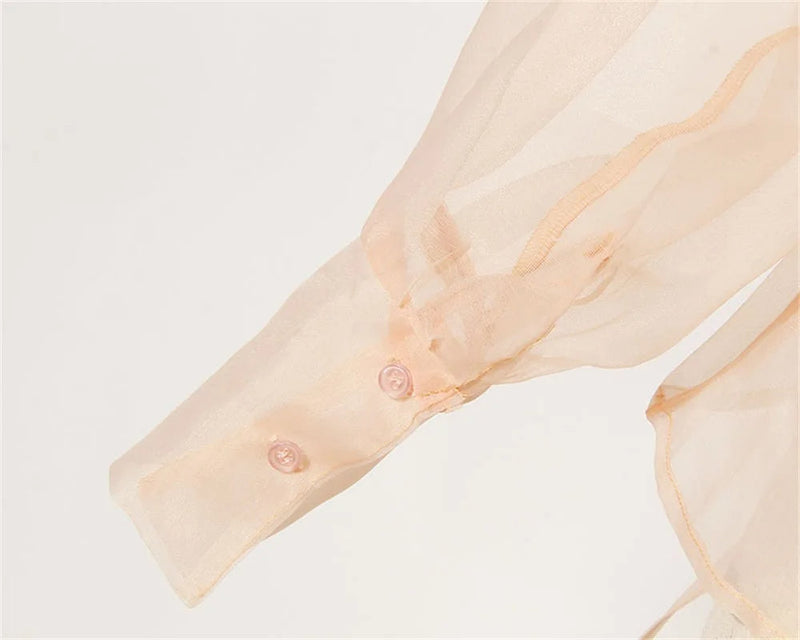 Two-piece chiffon summer outfit with belt and skirt – Maurelle