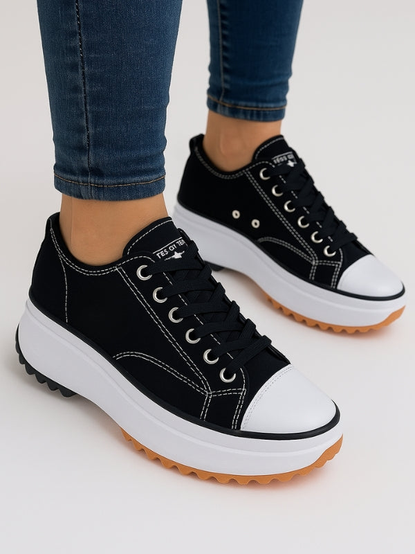 Plateau-Sneaker mit Absatz – Dalia