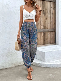 Boho-Chic women's pants with graphic print – Solara