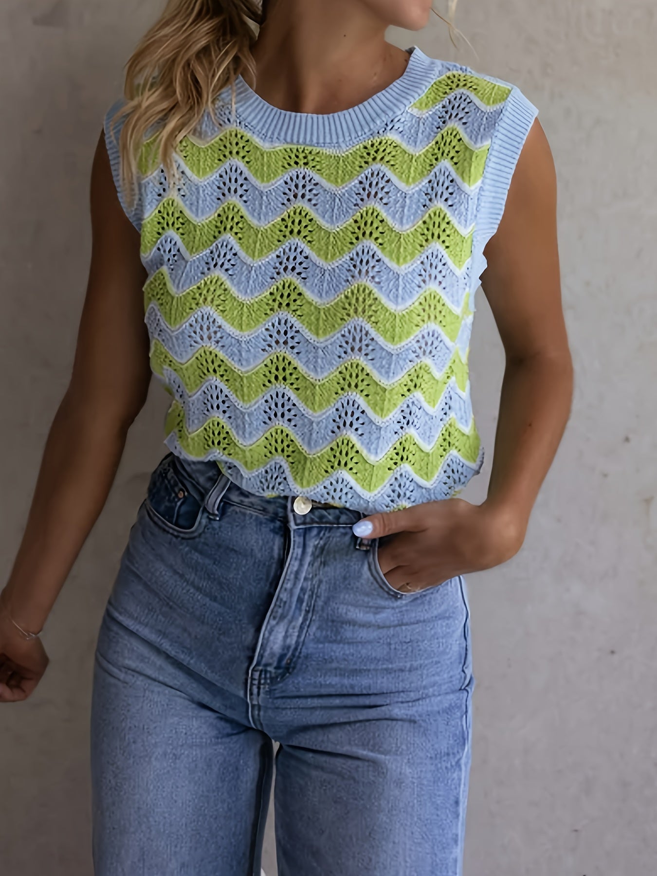 Trendiges Sommertop im Stricklook - StrickGlow
