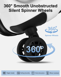 Erweiterbarer Hartschalenkoffer mit Frontfach und TSA-Schloss