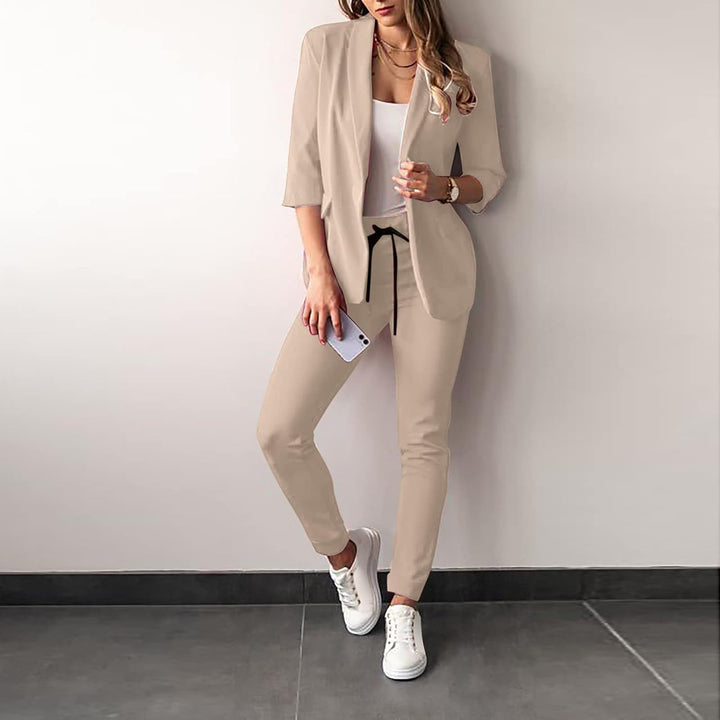 2-piece stretch women's suit with blazer - Vivian