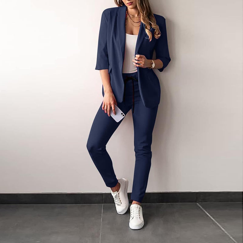 2-piece stretch women's suit with blazer - Vivian