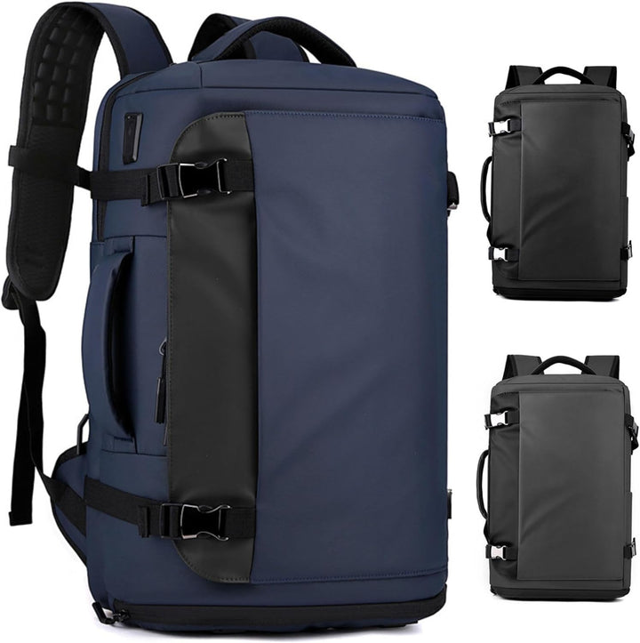 15” Wasserdichter Laptop-Rucksack mit Seitenöffnung & USB-C-Anschluss – TrekPro Serie