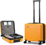 Erweiterbarer Hartschalenkoffer mit Frontfach und TSA-Schloss