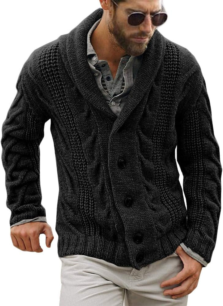 Comfortable Knitted Men's Cardigan - Lucas