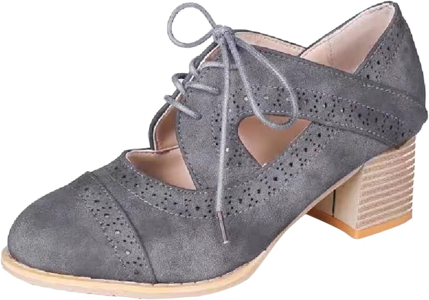 Wildlederoptik Dirndl-Schnürpumps – Katharina Oktoberfest 2025