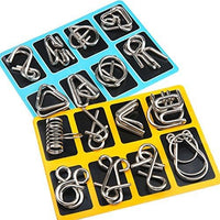Set of Metal Puzzle Rings – BrainTwist