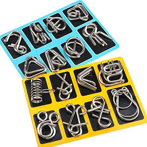 Set of Metal Puzzle Rings – BrainTwist