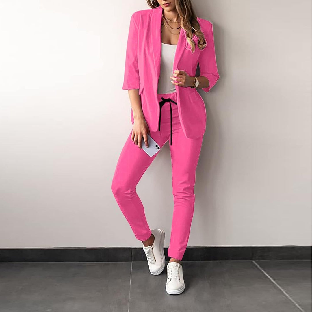 2-piece stretch women's suit with blazer - Vivian