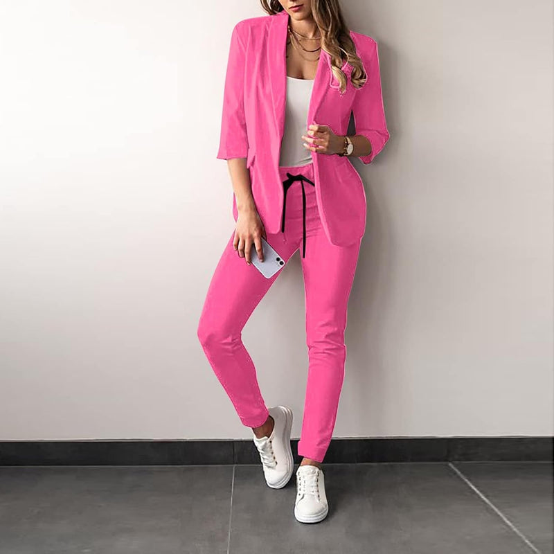 2-piece stretch women's suit with blazer - Vivian
