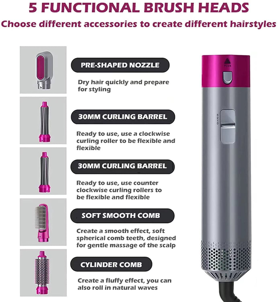 5-in-1 Hot Air Hair Dryer Brush – Aurevia