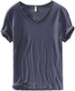 Herren V-Ausschnitt Leinen Shirt – Luca