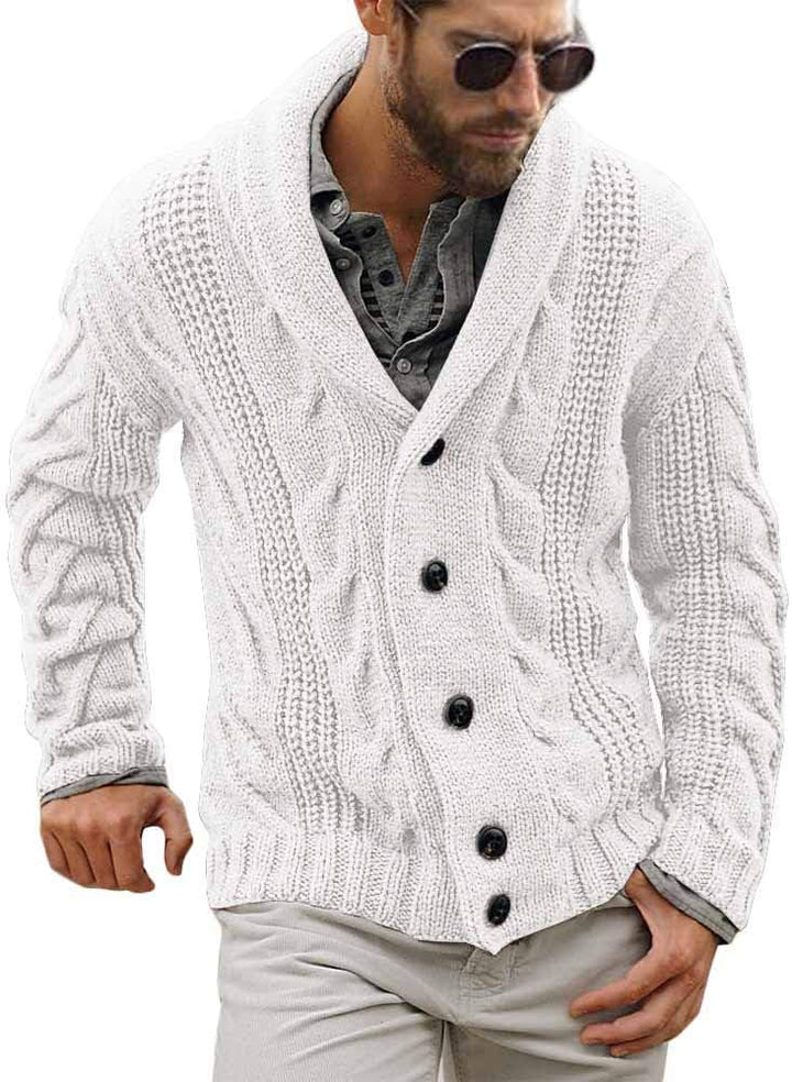 Comfortable Knitted Men's Cardigan - Lucas