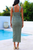 Trendy Mesh-Bodycon Maxikleid mit Raffung – Kiara