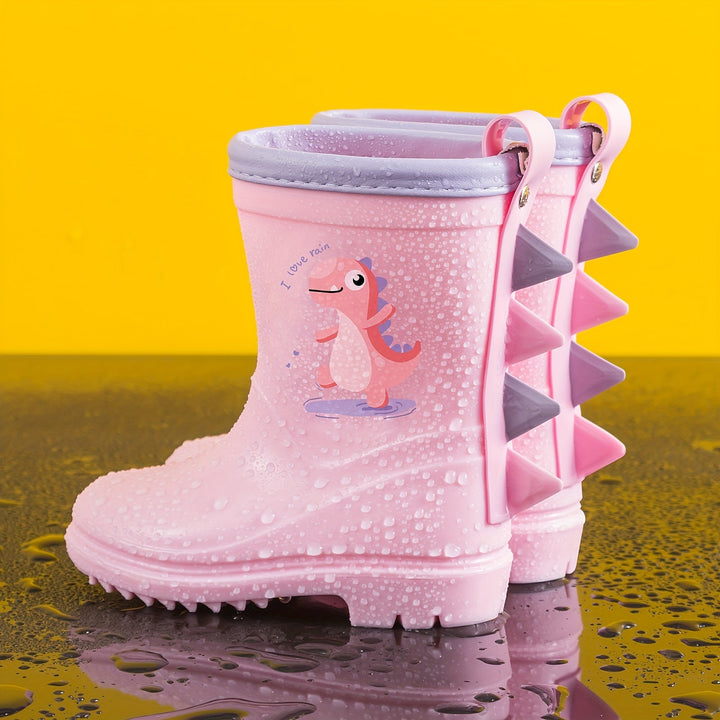 Colorful children's rubber boots with animal motifs – Leo