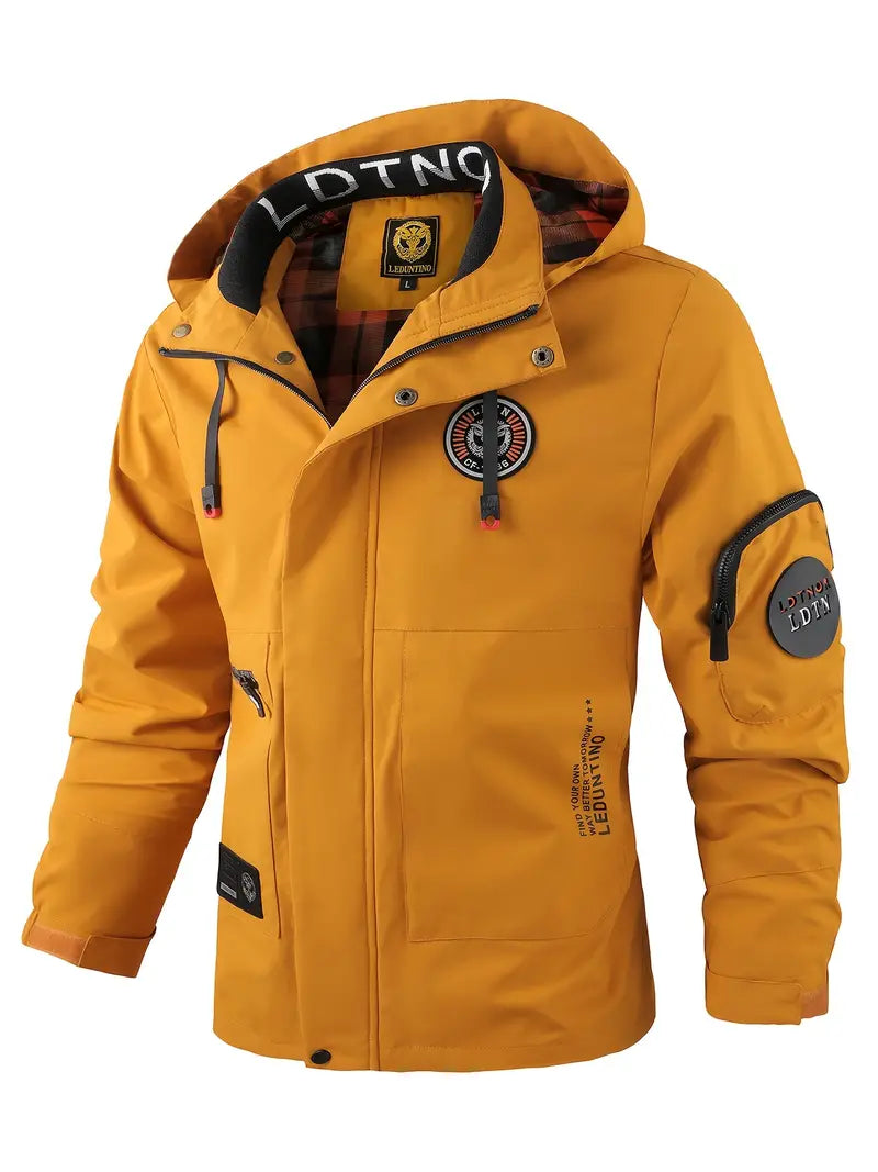 Leichte Herren Outdoorjacke wind- & wasserdicht mit Kapuze – Torben