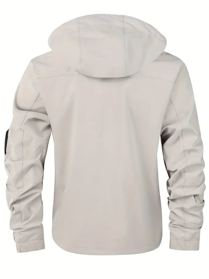 Leichte Herren Outdoorjacke wind- & wasserdicht mit Kapuze – Torben
