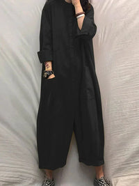 Luftiger Sommer-Jumpsuit mit weitem Schnitt Damen – Livia