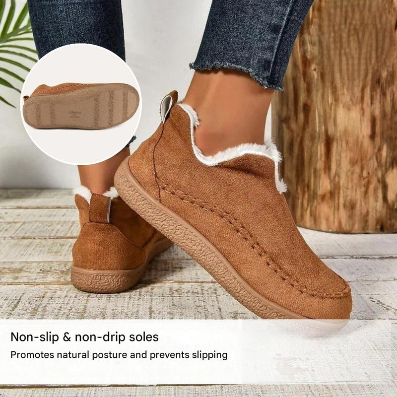 Barfußhausschuhe mit Fleece-Futter – Amalia