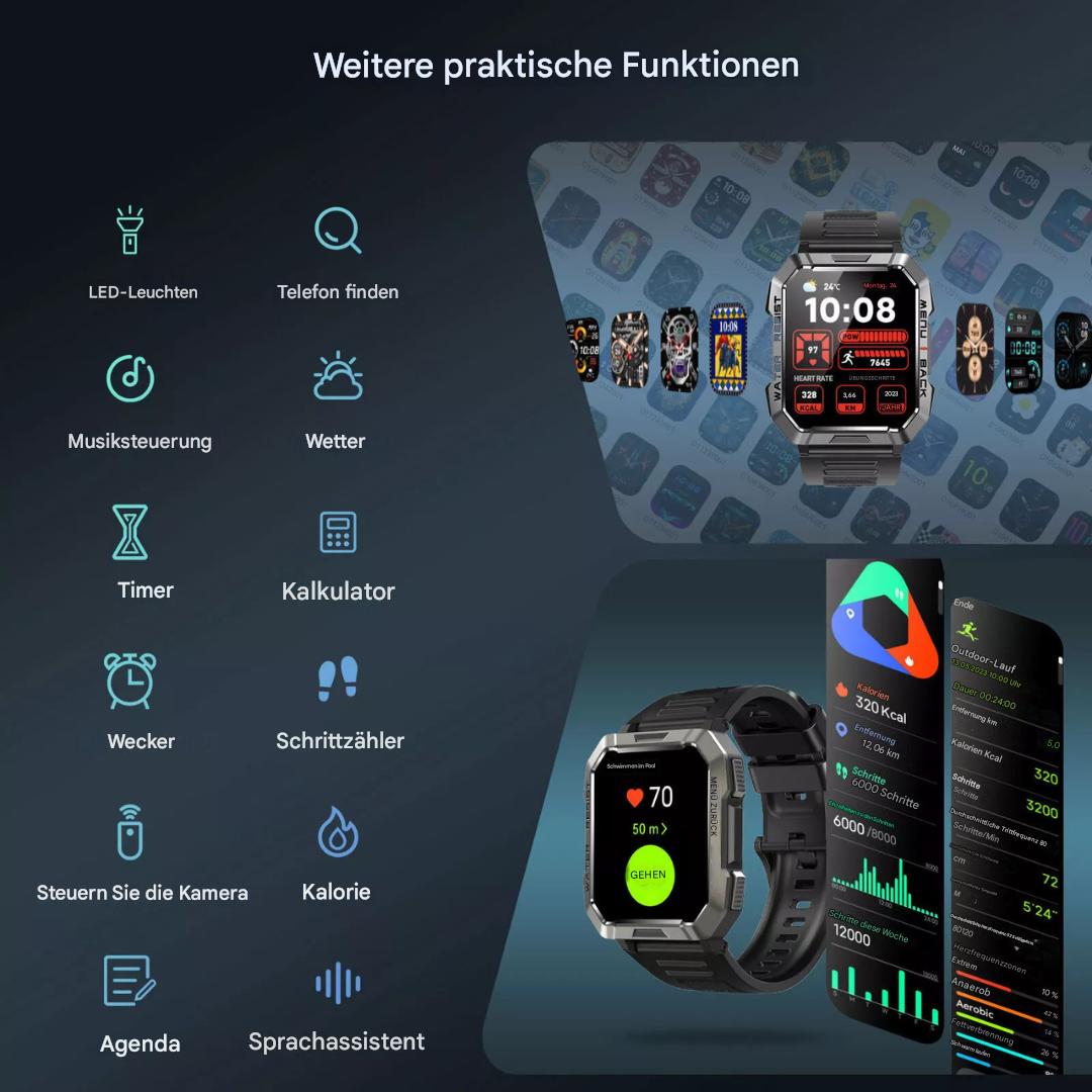 Robuste Smartwatch für Abenteurer - TrailMate
