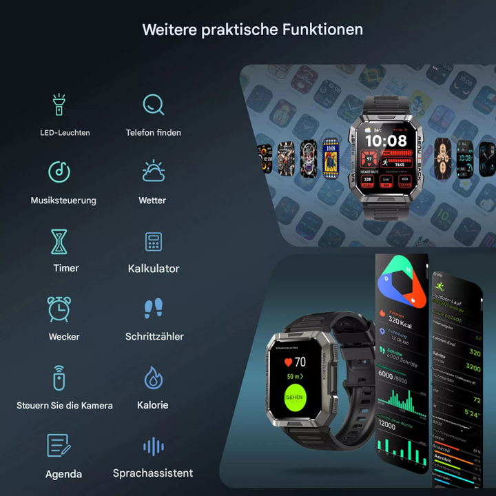 Robuste Smartwatch für Abenteurer - TrailMate