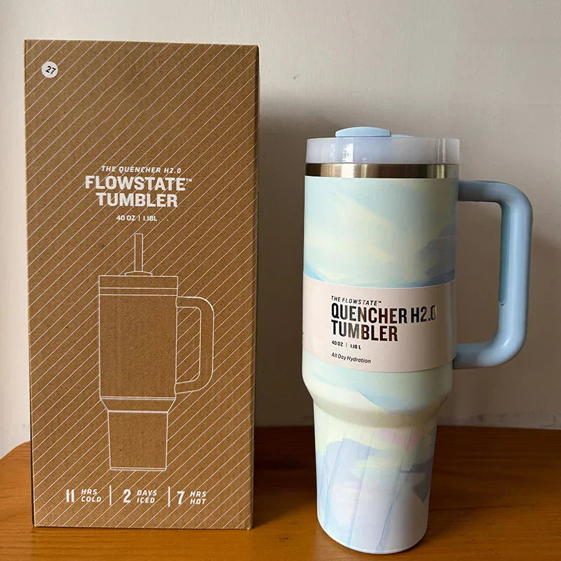 Vacuum Insulated Cup with Lid and Straw – ThermoTumbler