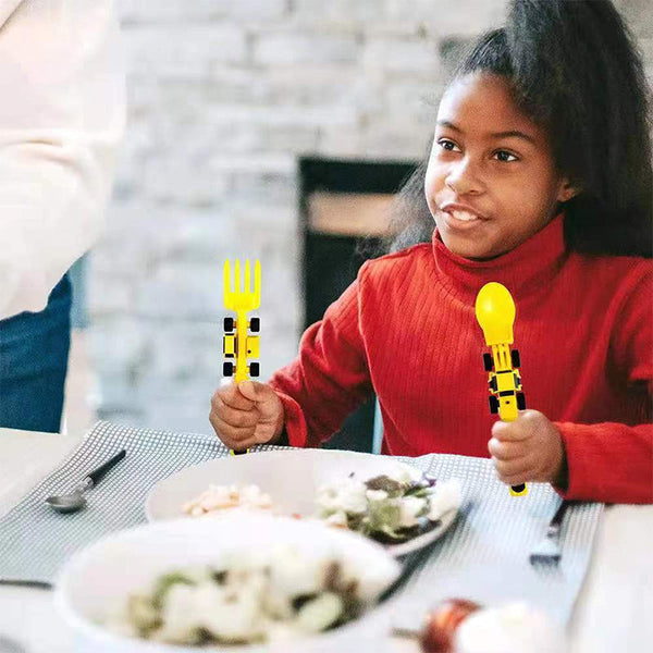 Bulldozer Kinderbesteck Set - ConstructoFork