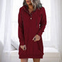 Minimalistische Long Damen Hoodie – Valeria