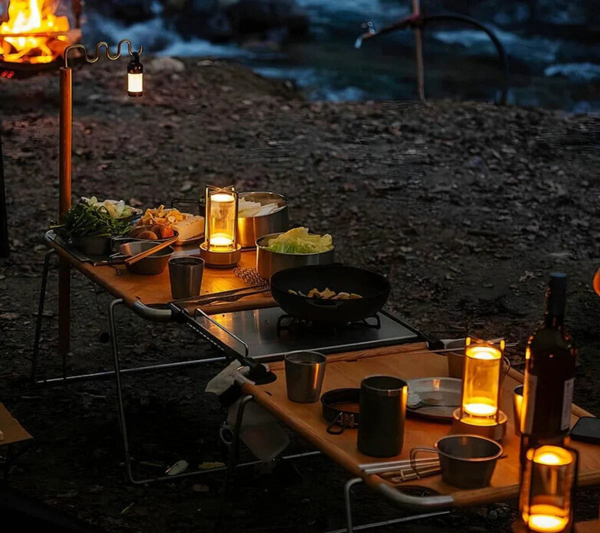 Wasserdichte und Tragbare Kristall-Tischlampe - AuroraGlow