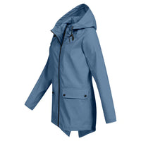 Trendy Women's Rain Jacket with Hood - Liora