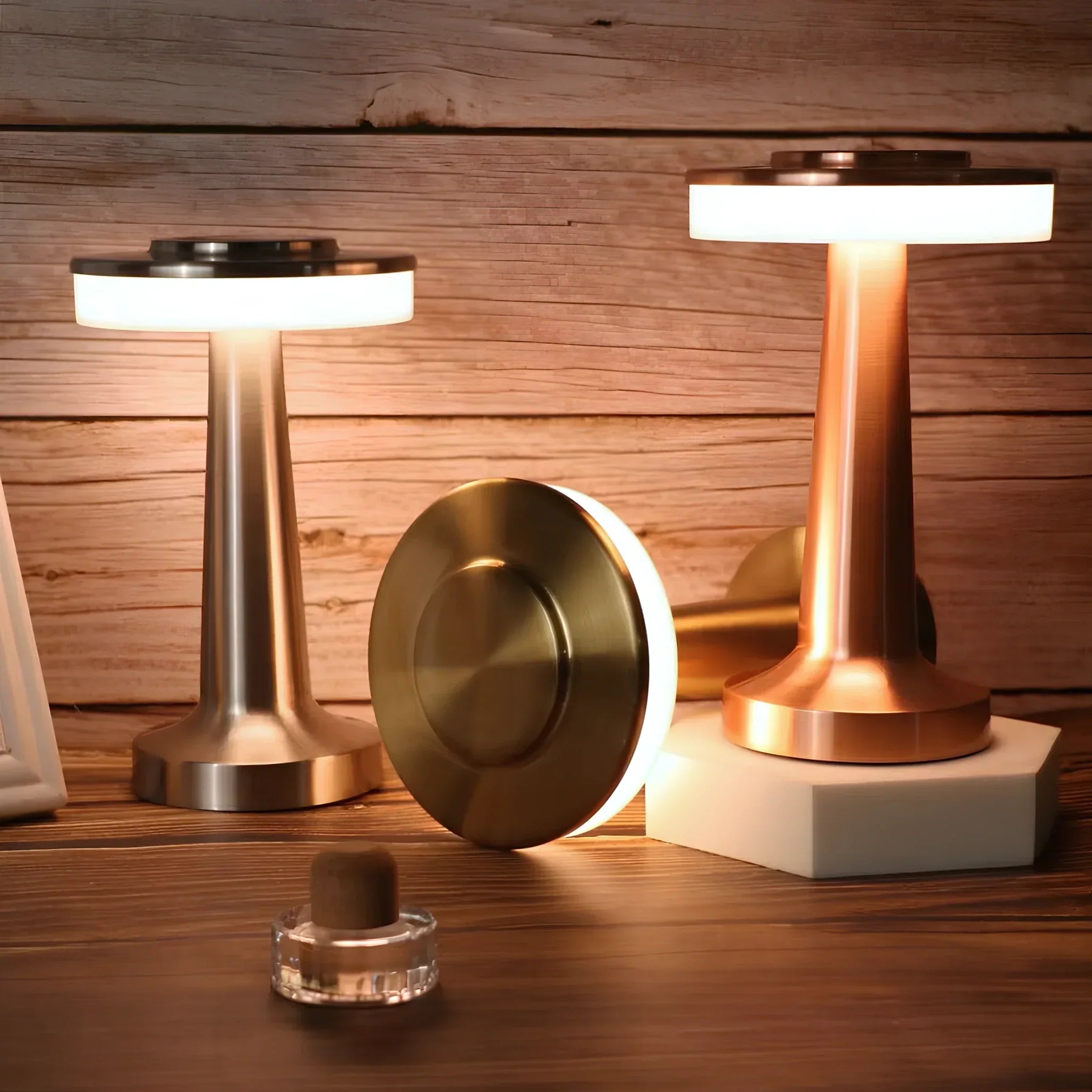 Drahtlose Retro Tischlampe - LumiBar