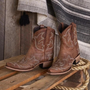 Bestickte Cowboystiefeletten aus Leder – Dakota Herbstedition