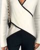 Damen Wickelpullover mit V-Ausschnitt – Lorena Herbstedition